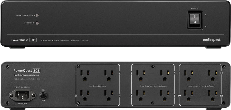 AudioQuest PowerQuest 505 Power Line Conditioner and Surge Protector - electronicsexpo.com - Power Protection