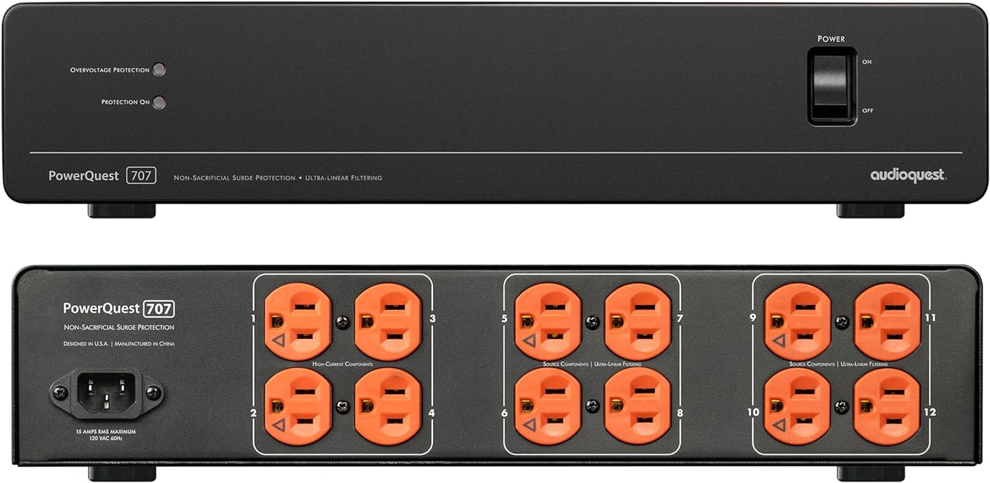 AudioQuest PowerQuest 707 Power Line Conditioner and Surge Protector - electronicsexpo.com - Power Protection