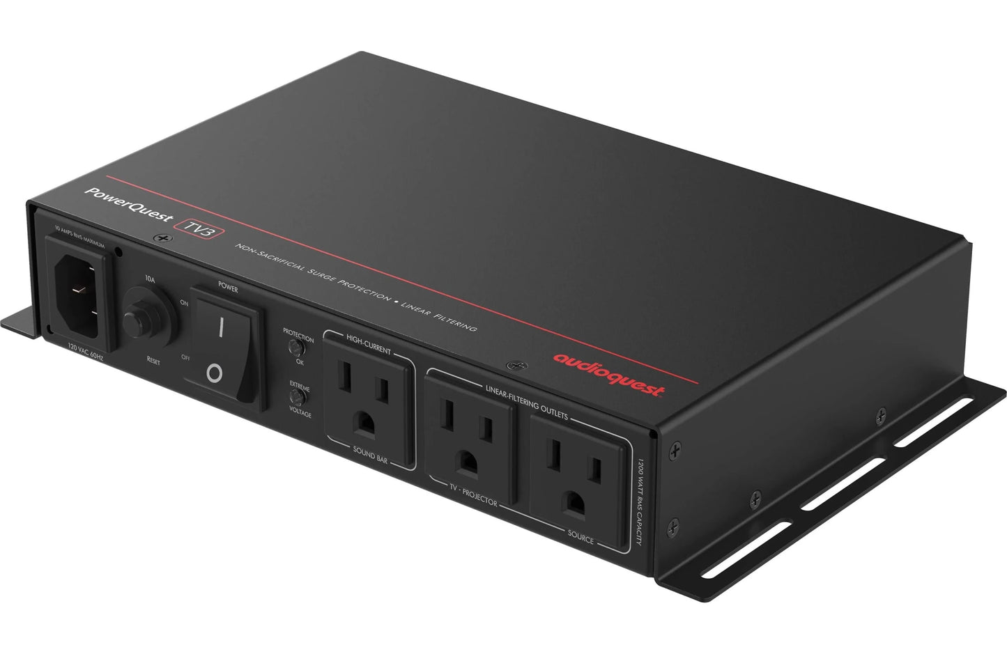 AudioQuest PowerQuest TV3 Power Line Conditioner and Surge Protector - electronicsexpo.com - Power Protection
