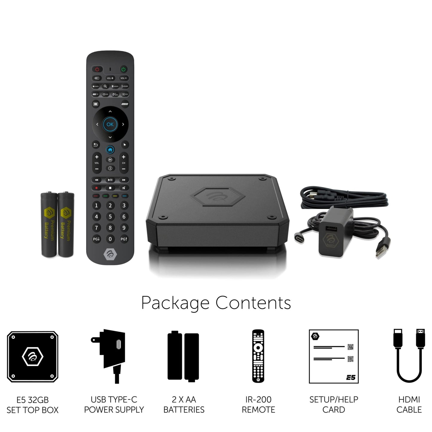 BuzzTV E5 Android 11 TV Box 2GB RAM, 32GB Storage, 4K UHD Streaming, HDMI & Wi - Fi - electronicsexpo.com - Streaming Players