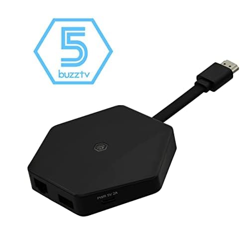 BuzzTV HD5 4K Android TV Box, 4GB/128GB, Quad - Core, Dual - Band Wi - Fi, BT 5 - electronicsexpo.com - Streaming Players