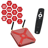 BuzzTV X5 SS Android 13 TV Box, 4GB DDR4 RAM, 128GB Storage, Voice - Controlled Remote, Wireless AX, USB - C, Global Power Adapters - electronicsexpo.com - Streaming Players