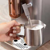 Café Affetto Automatic Espresso Machine + Milk Frother | Built - In & Adjustable Espresso Bean Grinder | One - Touch Brew in 90 Seconds | Steel Silver, 1.2 Liter, (C7CEBBS2RS3) - electronicsexpo.com - Coffee Machines