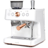 Café Bellissimo Semi Automatic Espresso Machine + Milk Frother | WiFi Connected, Smart Home Kitchen Essentials | Built - In Bean Grinder, 15 - Bar Pump & 95 - Ounce Water Reservoir | Matte White - electronicsexpo.com - Coffee Machines