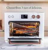 Café Couture Oven with 14 essential cooking modes, including Air Fry, CrispFinish, Bake, Broil, Roast, Toast, Pizza, WiFi & Smart Connected, Voice Control, Countertop Small Appliances, Matte White - electronicsexpo.com - Cookware