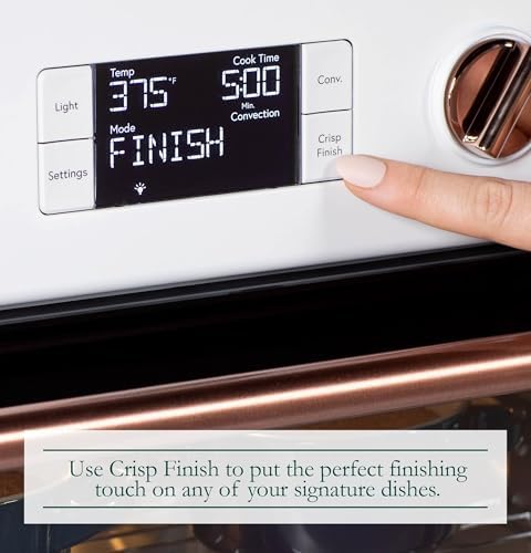 Café Couture Oven with 14 essential cooking modes, including Air Fry, CrispFinish, Bake, Broil, Roast, Toast, Pizza, WiFi & Smart Connected, Voice Control, Countertop Small Appliances, Matte White - electronicsexpo.com - Cookware