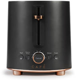 Café Express Finish 2 - Slice Toaster | Extra - Wide Slots, Extra Lift for Waffles, Pastries, Texas Toast & More | 4 Pre - Set Functions, 8 Shade Options | Countertop Kitchen Essentials | Matte Black - electronicsexpo.com - Coffee Machines