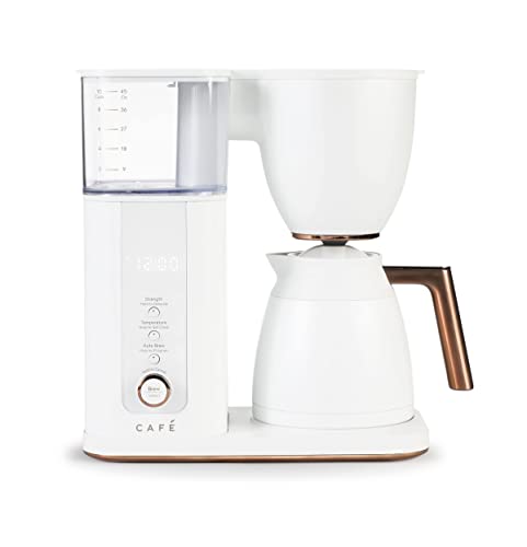 Café Specialty Drip Coffee Maker | 10 - Cup Insulated Thermal Carafe | WiFi Enabled Voice - to - Brew Technology | Smart Home Kitchen Essentials | SCA Certified, Barista - Quality Brew | Matte White - electronicsexpo.com - Coffee Machines