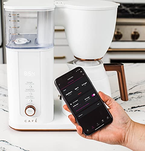 Café Specialty Drip Coffee Maker | 10 - Cup Insulated Thermal Carafe | WiFi Enabled Voice - to - Brew Technology | Smart Home Kitchen Essentials | SCA Certified, Barista - Quality Brew | Matte White - electronicsexpo.com - Coffee Machines