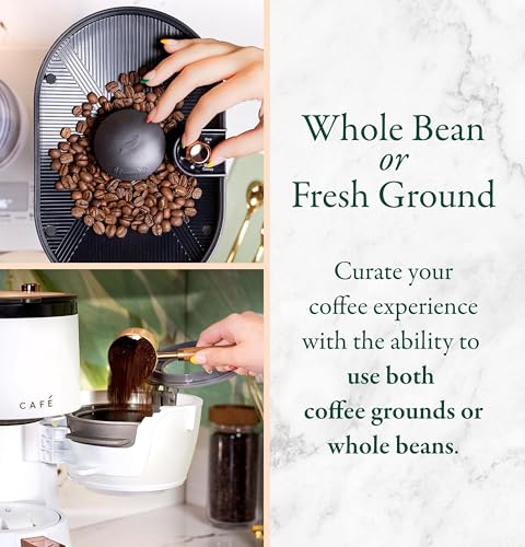 Café Specialty Grind and Brew Coffee Maker, Single - Serve Option, 10 - Cup Thermal Carafe, WiFi Enabled Technology, Smart Home Kitchen Essentials, SCA Certified, Barista - Quality Brew, Stainless Steel - electronicsexpo.com - Coffee Machines