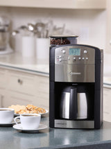 Capresso 465 CoffeeTeam TS 10 - Cup Digital Coffeemaker with Conical Burr Grinder and Thermal Carafe - electronicsexpo.com - Coffee Machines