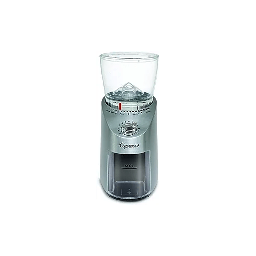 Capresso 575.05 Infinity Plus Conical Burr Grinder with Large Bean Container (Stainless Steel) - electronicsexpo.com - Coffee Grinders
