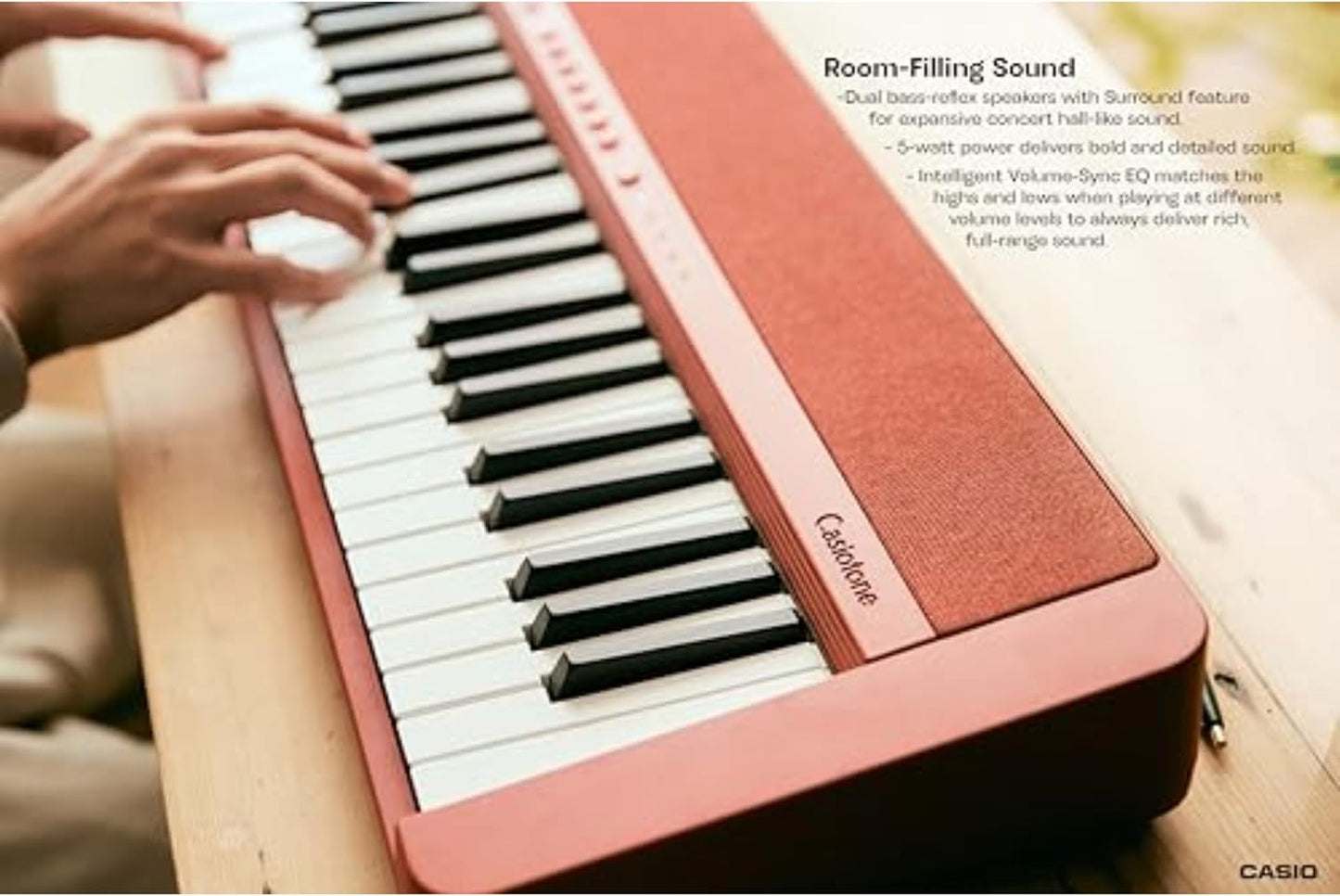 Casio CT - S1 61 - Key Portable Keyboard (Red) - electronicsexpo.com - Portable Keyboards