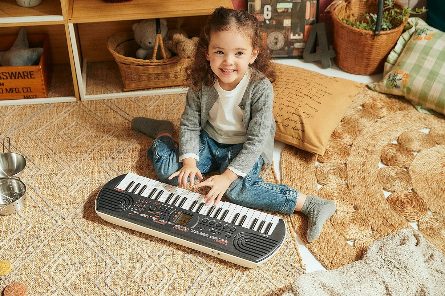 Casio SA - 81 44 - Mini - Key Portable Keyboard (Black) - electronicsexpo.com - Portable Keyboards