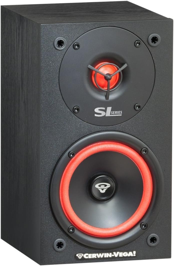 Cerwin - Vega SL - 5M 5 - 1/4" 2 - Way Bookshelf Speakers (Pair) - electronicsexpo.com - Bookshelf Speakers