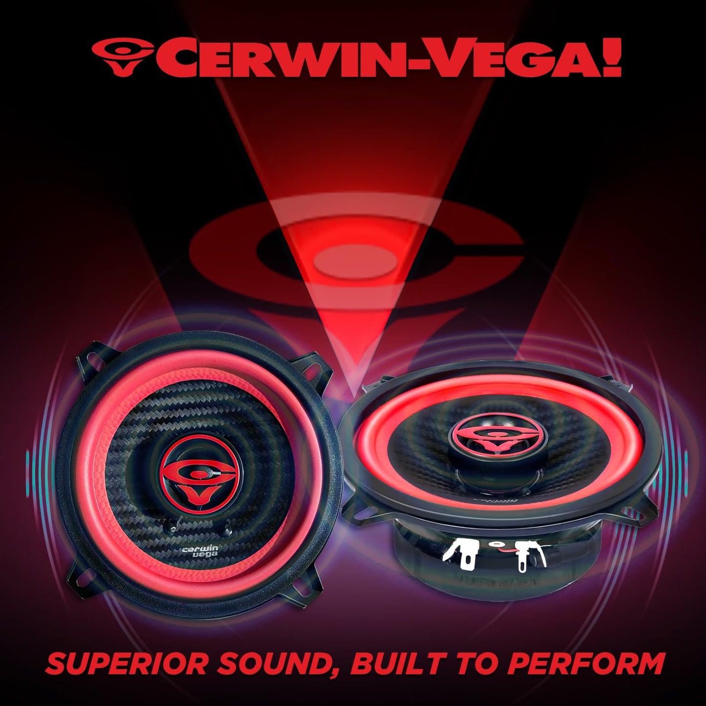 Cerwin Vega V525 2025 Edition 5.25" 2 - Way Coaxial Full - Range Car Speakers (Pair) - electronicsexpo.com - Car Speakers