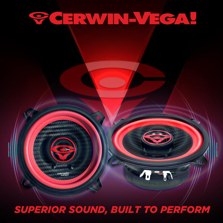 Cerwin Vega V525 2025 Edition 5.25" 2 - Way Coaxial Full - Range Car Speakers (Pair) - electronicsexpo.com - Car Speakers