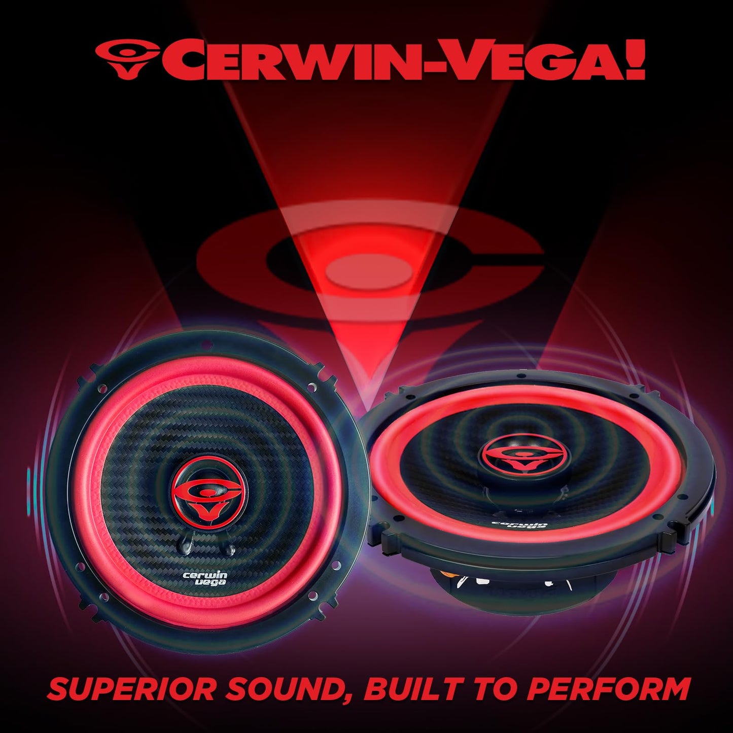 Cerwin Vega V652 2025 Edition 6.5" 2 - Way Coaxial Full - Range Speakers (Pair) - electronicsexpo.com - Car Speakers
