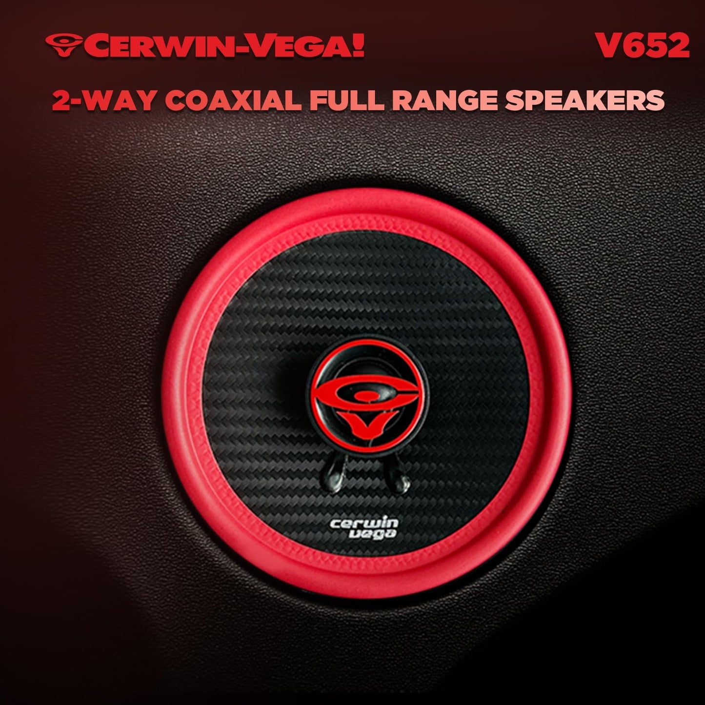 Cerwin Vega V652 2025 Edition 6.5" 2 - Way Coaxial Full - Range Speakers (Pair) - electronicsexpo.com - Car Speakers