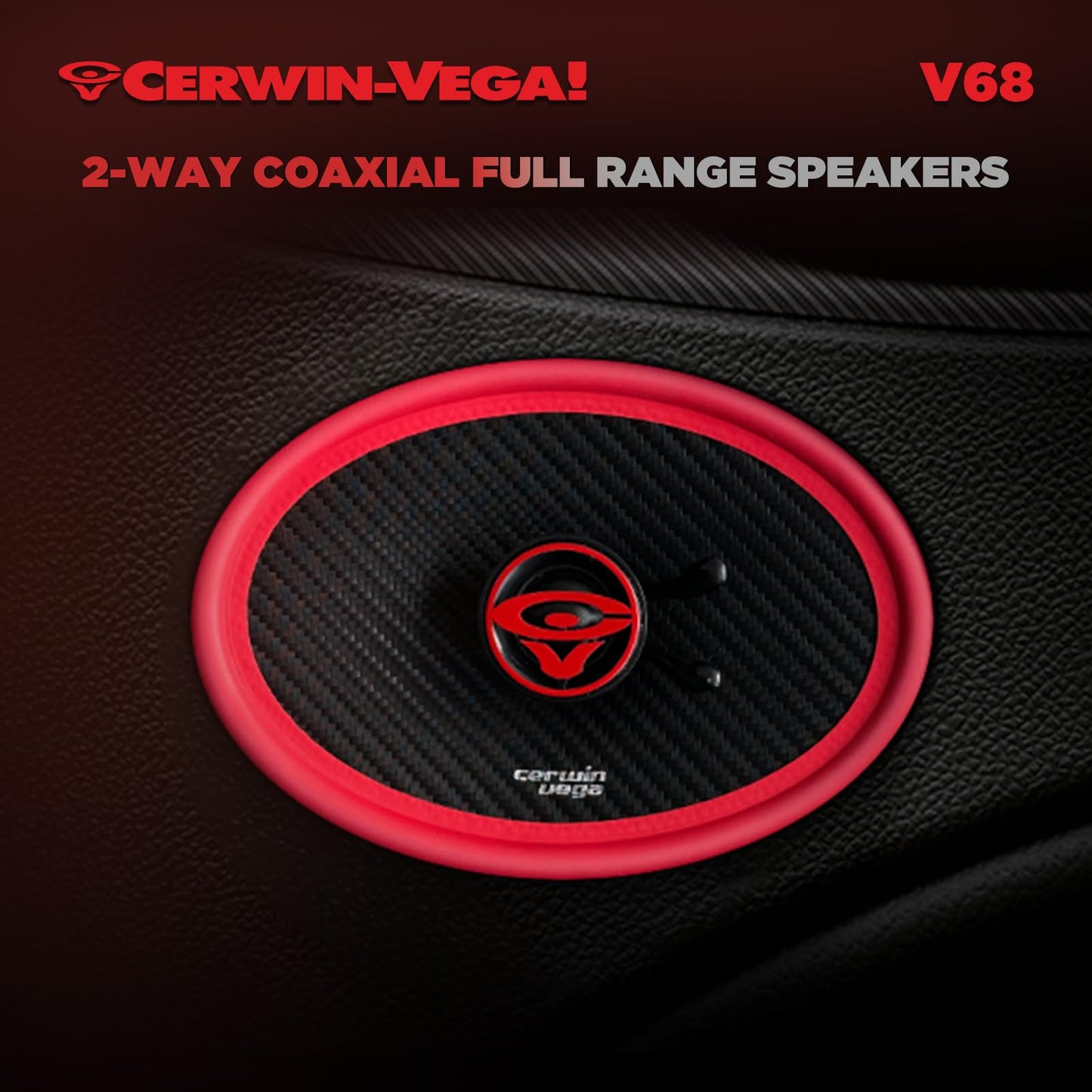 Cerwin Vega V68 2025 Edition 6" x 8" 2 - Way Coaxial Full - Range Car Speakers (Pair) - electronicsexpo.com - Car Speakers