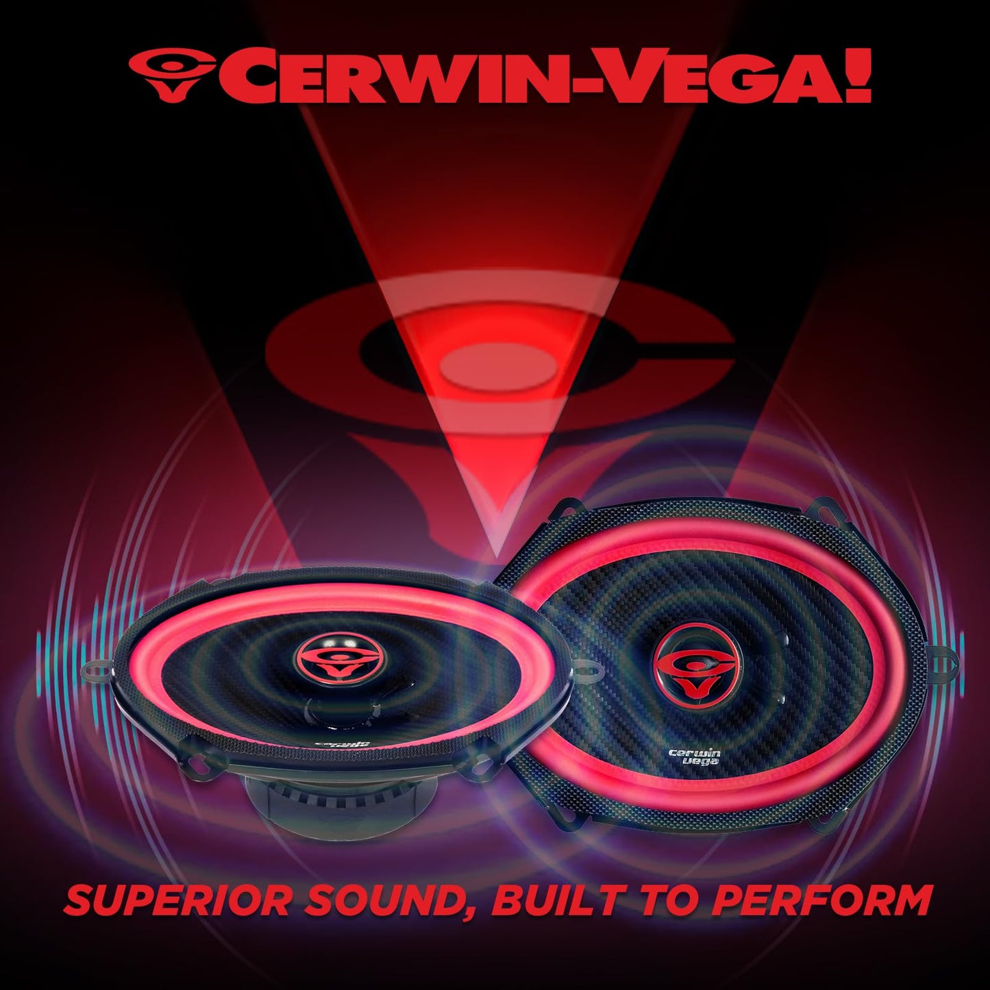 Cerwin Vega V68 2025 Edition 6" x 8" 2 - Way Coaxial Full - Range Car Speakers (Pair) - electronicsexpo.com - Car Speakers