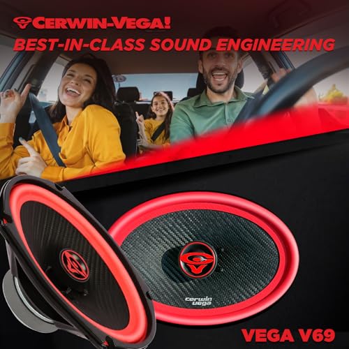 Cerwin Vega V69 2025 Edition 6" x 9" 2 - Way Coaxial Full - Range Car Speakers (Pair) - electronicsexpo.com - Car Speakers