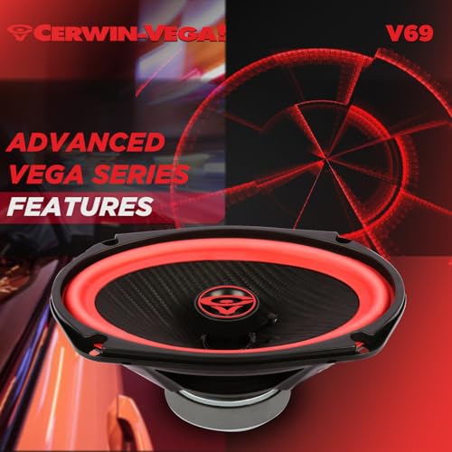 Cerwin Vega V69 2025 Edition 6" x 9" 2 - Way Coaxial Full - Range Car Speakers (Pair) - electronicsexpo.com - Car Speakers