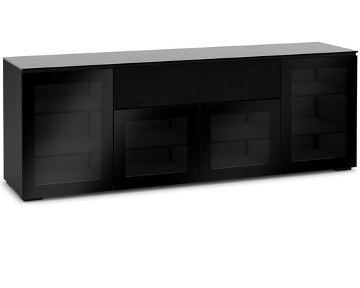 Salamander Designs Oslo 345 AV Cabinet-Black Glass - C/OS345/BG