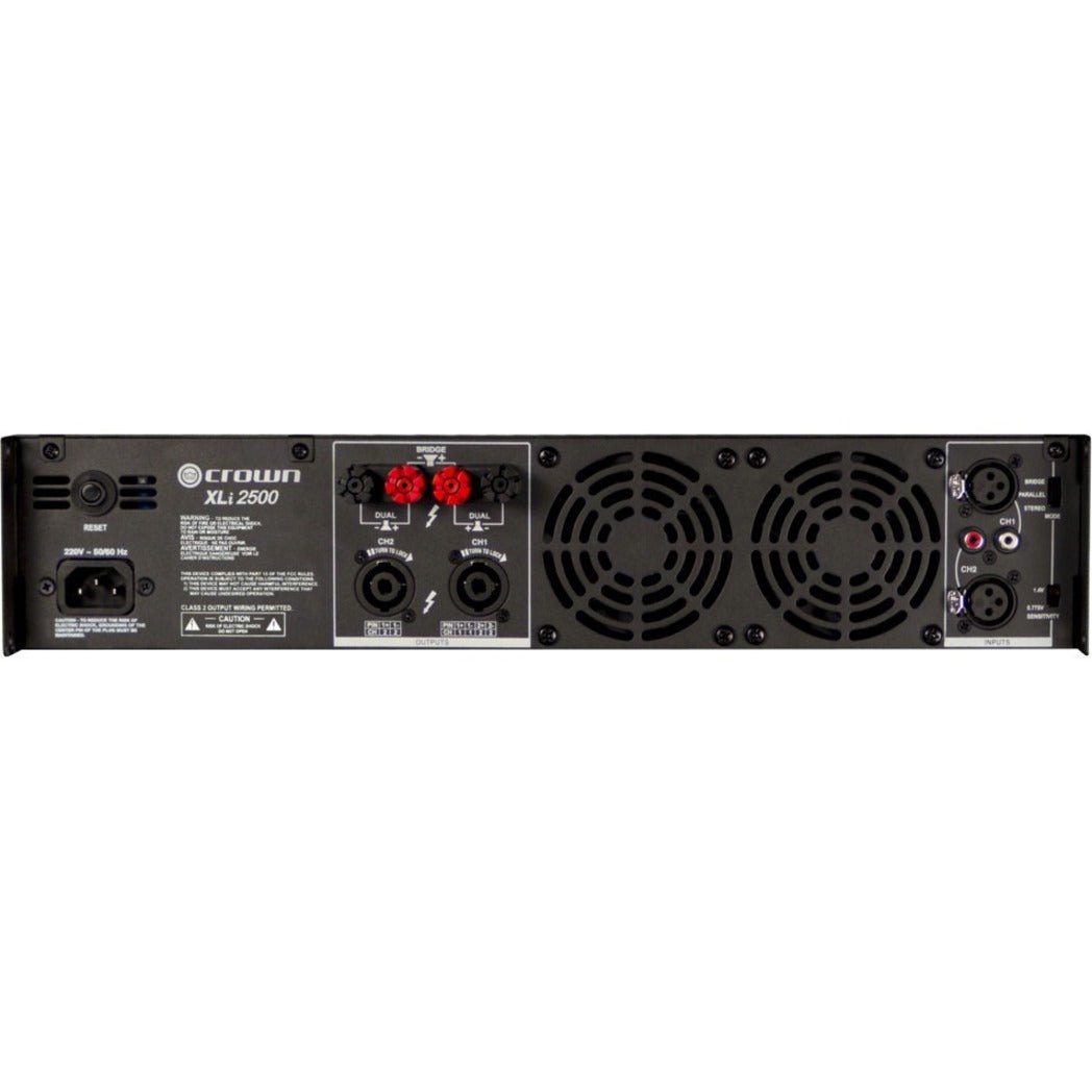 Crown XLi 2500 Two - Channel 750W Power Amplifier - electronicsexpo.com - Amplifiers / Pre - Amps