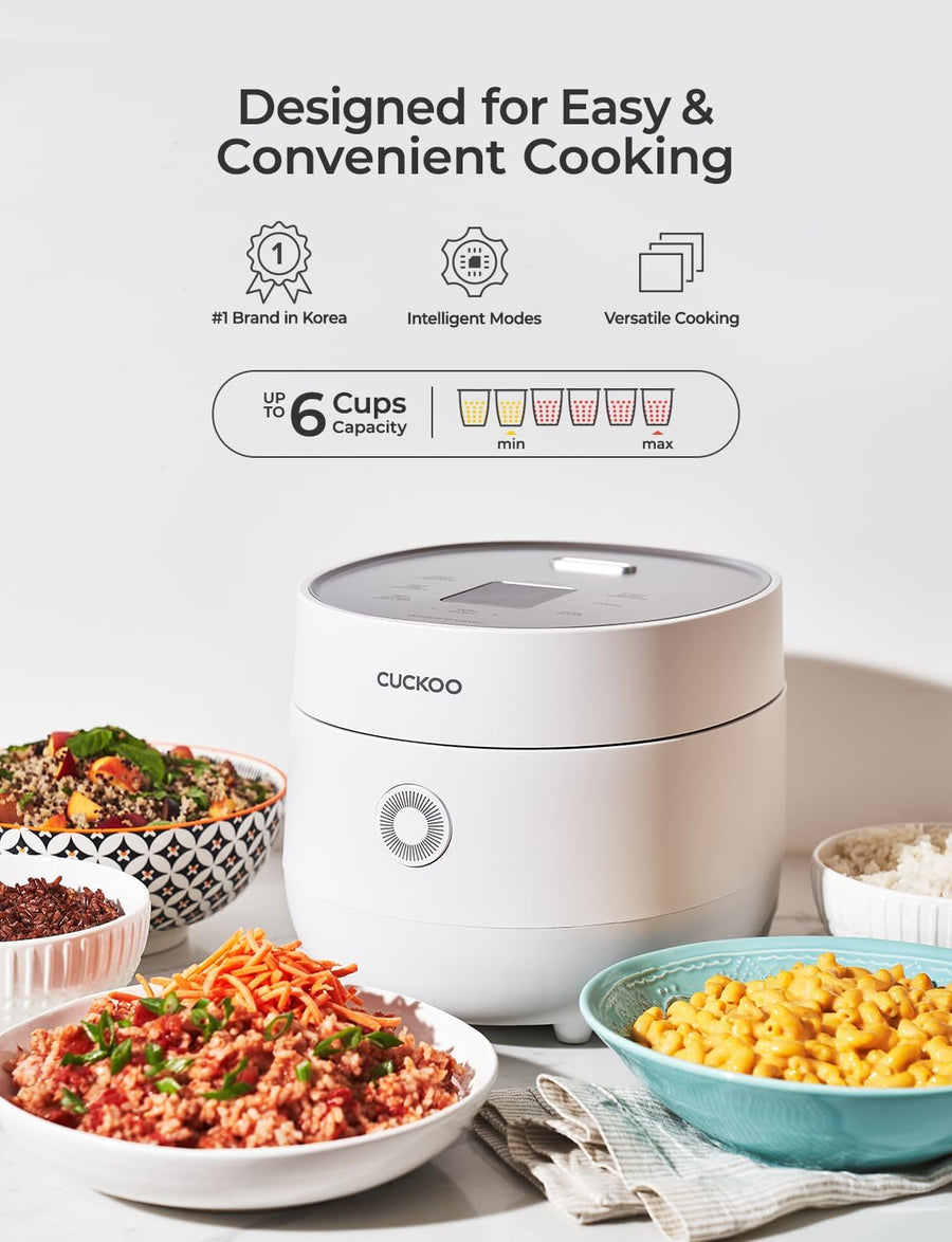 Cuckoo CR - 0675FW 6 - Cup (Uncooked) / 12 - Cup (Cooked) Micom Rice Cooker with Nonstick Inner Pot - electronicsexpo.com - Rice Cookers