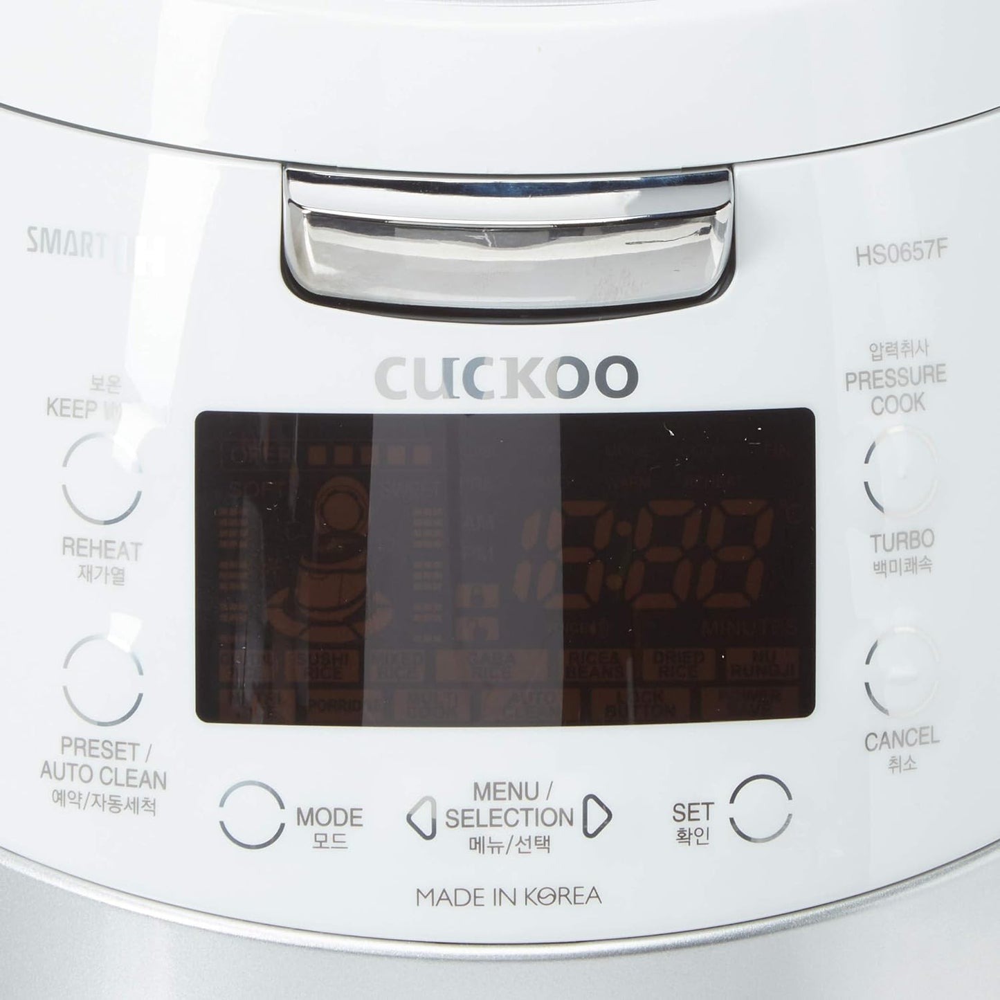 Cuckoo CRP - HS0657F Induction Heating Pressure Rice Cooker 18 Built - In Programs (White/Silver) - electronicsexpo.com - Rice Cookers