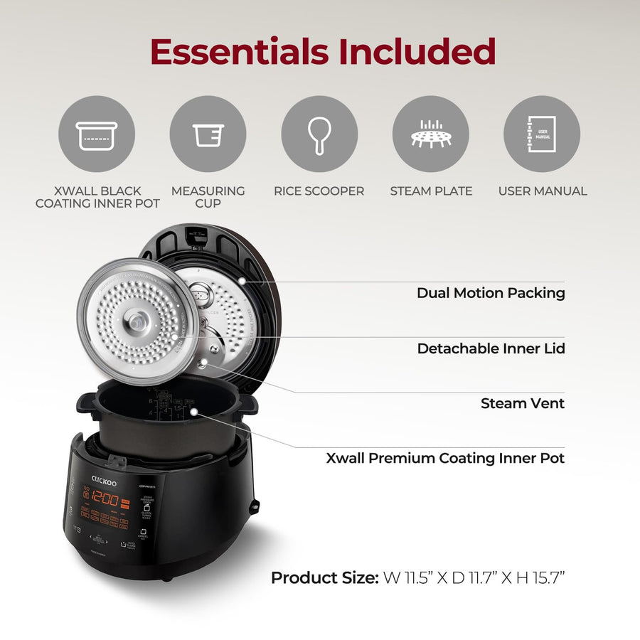 Cuckoo CRP - P1009SB 10 - Cup (Uncooked) / 20 - Cup (Cooked) Heating Pressure Rice Cooker - electronicsexpo.com - Rice Cookers