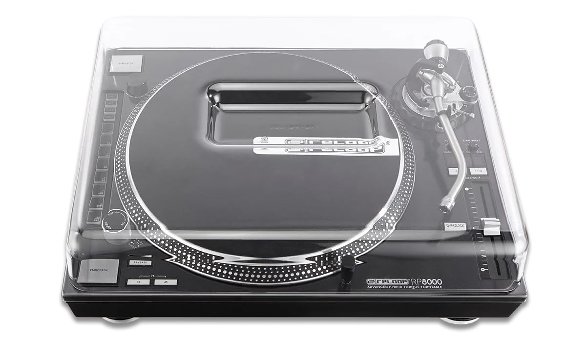 Decksaver DS - PC - RPTURNTABLE Impact Resistant Polycarbonate Cover for Reloop RP - 8000 and RP - 7000 Turntables - electronicsexpo.com - Pro Audio Accessories