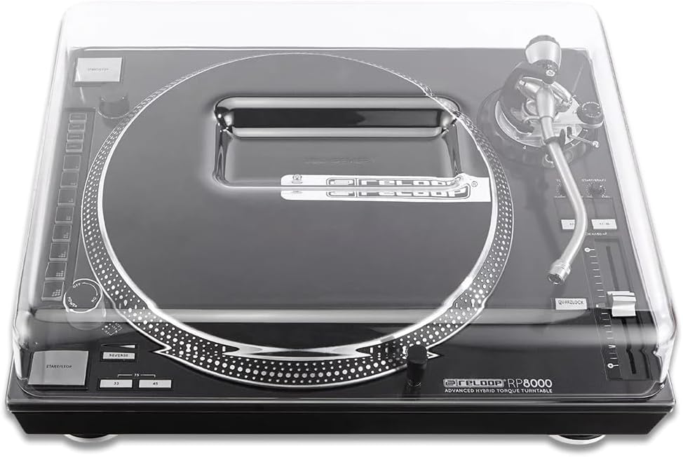 Decksaver DS - PC - RPTURNTABLE Impact Resistant Polycarbonate Cover for Reloop RP - 8000 and RP - 7000 Turntables - electronicsexpo.com - Pro Audio Accessories