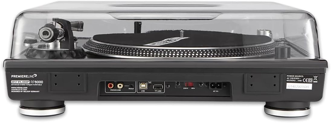 Decksaver DS - PC - RPTURNTABLE Impact Resistant Polycarbonate Cover for Reloop RP - 8000 and RP - 7000 Turntables - electronicsexpo.com - Pro Audio Accessories