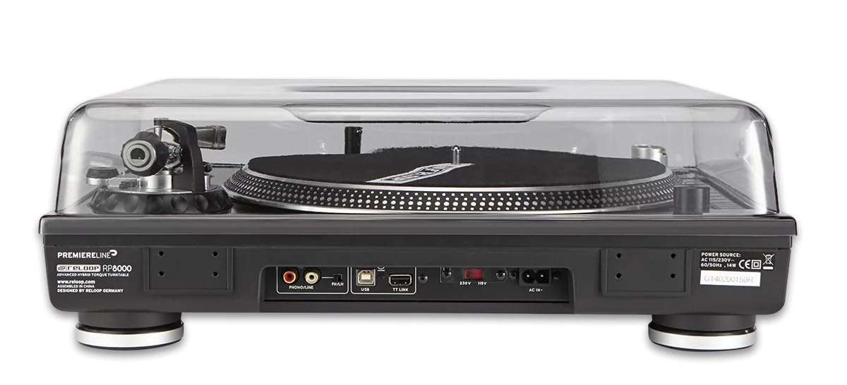 Decksaver DS - PC - RPTURNTABLE Impact Resistant Polycarbonate Cover for Reloop RP - 8000 and RP - 7000 Turntables - electronicsexpo.com - Pro Audio Accessories