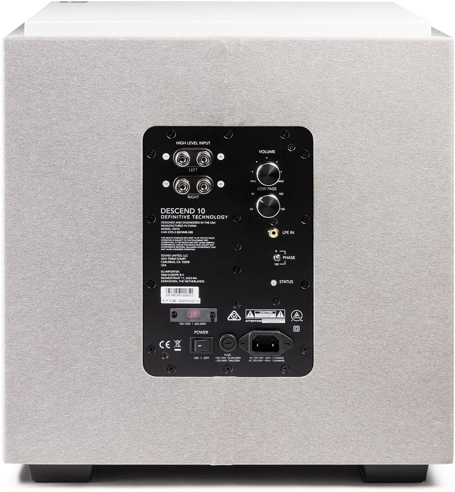 Definitive Technology Descend DN10 10" Subwoofers (2 Subwoofer Bundle) - electronicsexpo.com - Subwoofers