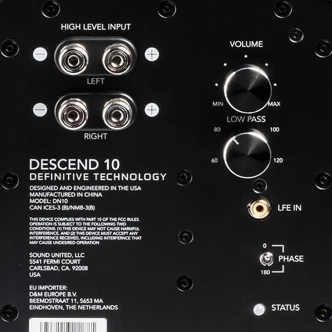 Definitive Technology Descend DN10 10" Subwoofers (2 Subwoofer Bundle) - electronicsexpo.com - Subwoofers