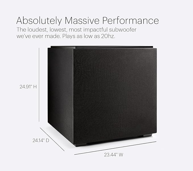 Definitive Technology Descend DN15 15" Subwoofer (Black) - electronicsexpo.com - Subwoofers