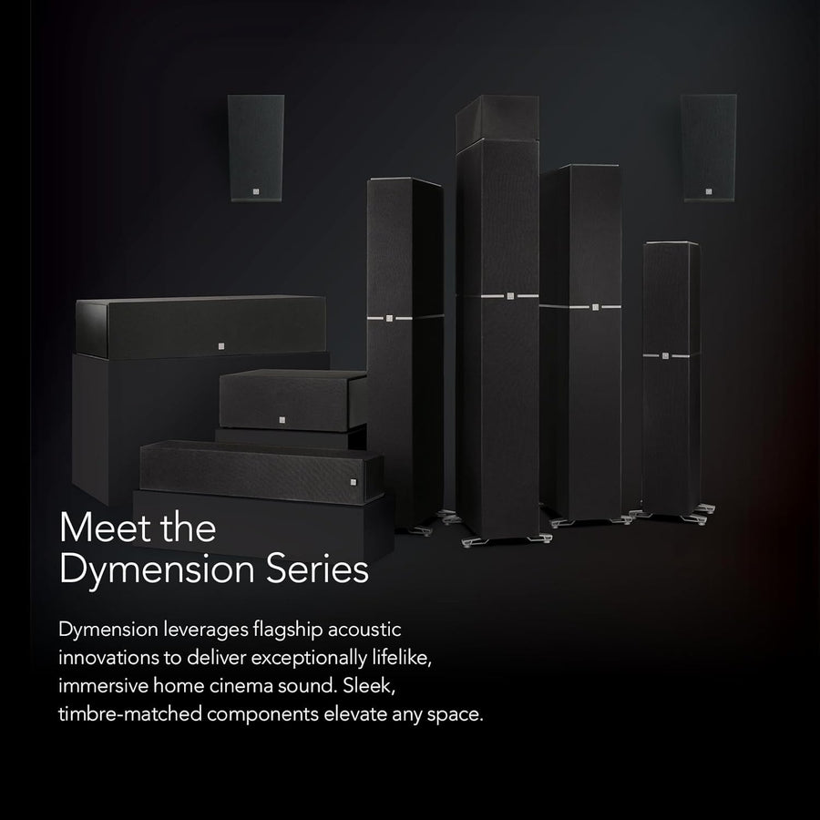 Definitive Technology Dymension 5 Channel - Bundle with (2) DM40 Towers, (1) DM20 Center Channel, and (1 Pair) DM95 Rear Speakers - electronicsexpo.com - Home Theater Systems & Packages