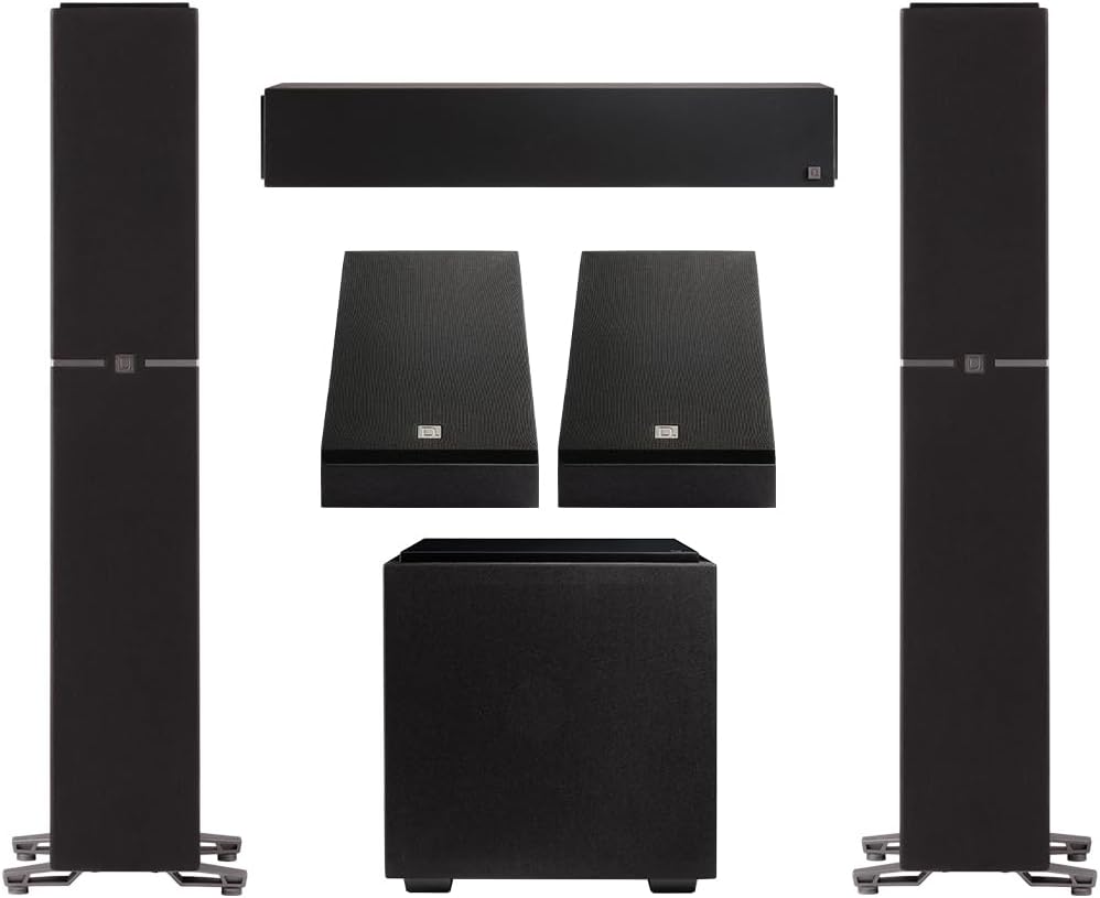 Definitive Technology Dymension 5 Channel Surround Sound System - Bundle with (2) DM40 Towers, (1) DM20 Center Channel, and (2) DM95 Rear Speakers (Bundle) - electronicsexpo.com - Home Theater Systems & Packages