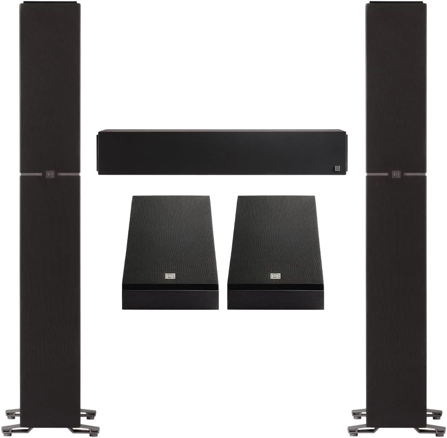 Definitive Technology Dymension 5 - Channel Surround Sound System - Bundle with (2) DM60 Towers, (1) DM20 Center Channel, and (2) DM95 Rear Speakers (Bundle) - electronicsexpo.com - Home Theater Systems & Packages