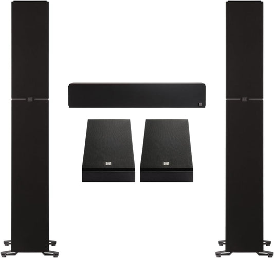Definitive Technology Dymension 5 Channel Surround Sound System - Bundle with (2) DM80 Towers, (1) DM20 Center Channel, and (2) DM95 Rear Speakers - electronicsexpo.com - 