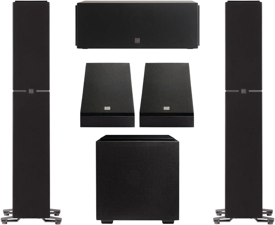 Definitive Technology Dymension 5.1 Channel Surround Sound System (2) DM40 Towers, (1) DM10 Center Channel, (2) DM95 Rear Speakers, and (1) DN8 Subwoofer (Bundle) - electronicsexpo.com - Home Theater Systems & Packages