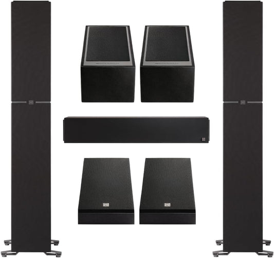 Definitive Technology Dymension Atmos Home Theater System - Bundle with (2) DM70 Towers, (1) DM20 Center Channel, (2) DM95 Rear Speakers and, (2) DM90 Atmos Speakers (Bundle) - electronicsexpo.com - Home Theater Systems & Packages