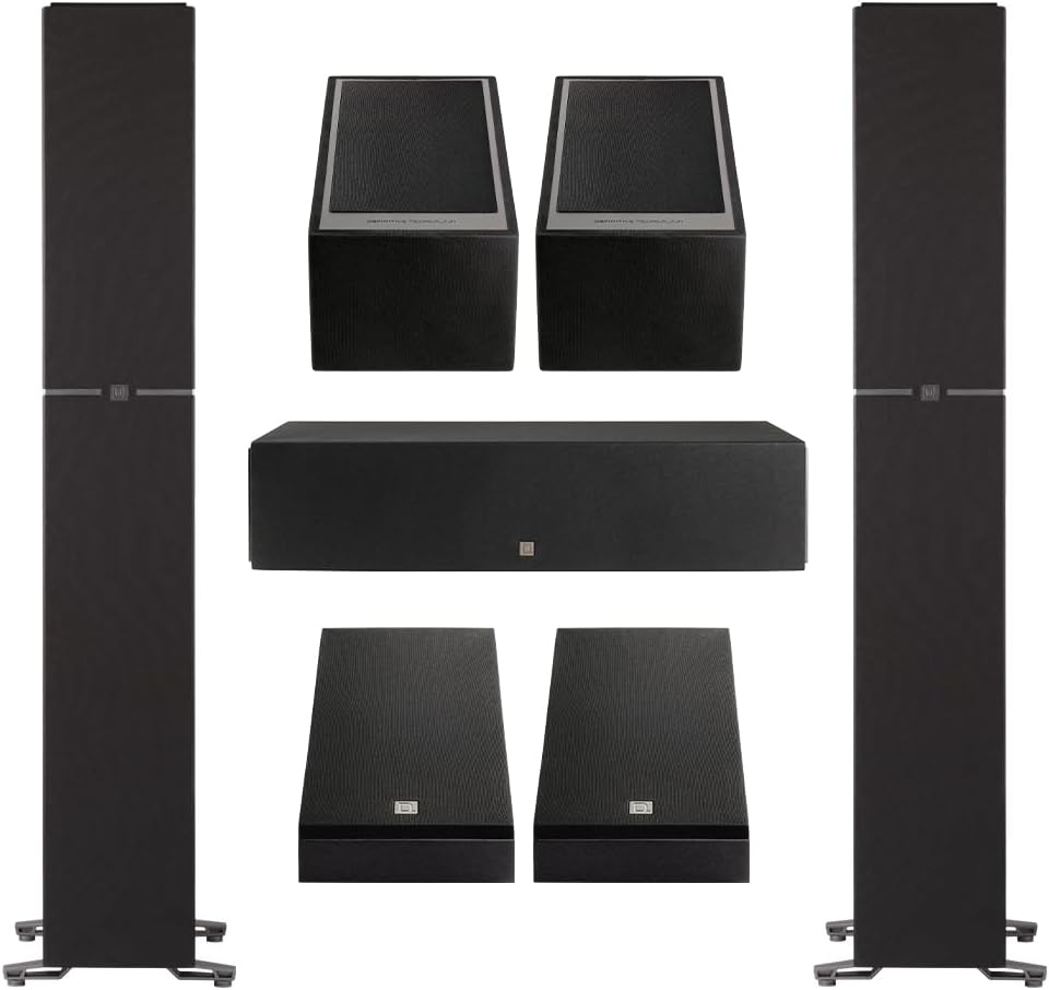 Definitive Technology Dymension Atmos Home Theater System - Bundle with (2) DM70 Towers, (1) DM30 Center Channel, (2) DM95 Rear Speakers and, (2) DM90 Atmos Speakers (Bundle) - electronicsexpo.com - Home Theater Systems & Packages