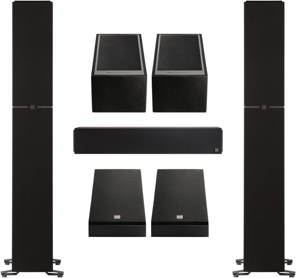 Definitive Technology Dymension Atmos Home Theater System - Bundle with (2) DM80 Towers, (1) DM20 Center Channel, (1 Pair) DM95 Rear Speakers and, (2) DM90 Atmos Speakers - electronicsexpo.com - 