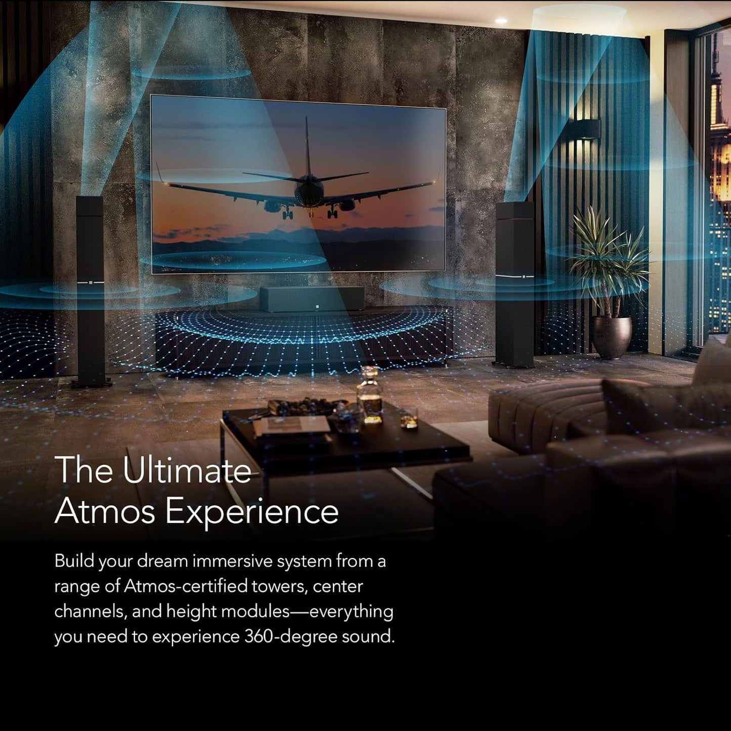 Definitive Technology Dymension Atmos Home Theater System - Bundle with (2) DM80 Towers, (1) DM30 Center Channel, (2) DM95 Rear Speakers and, (2) DM90 Atmos Speakers (Bundle) - electronicsexpo.com - Home Theater Systems & Packages