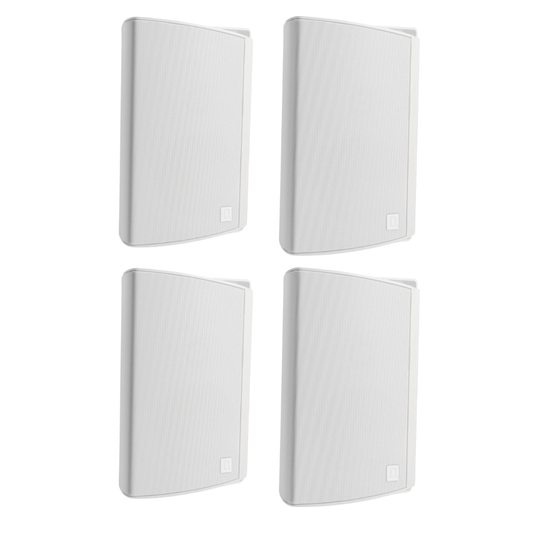 Definitive Technology Dymension AW - 450 Outdoor Speaker Bundle – 2 Pairs, All - Weather IP66 Surface - Mount Wired Speakers with 4.5" Woofer, 1” Tweeter & Passive Bass Radiator (4 Speaker Bundle) - electronicsexpo.com - Outdoor Speakers
