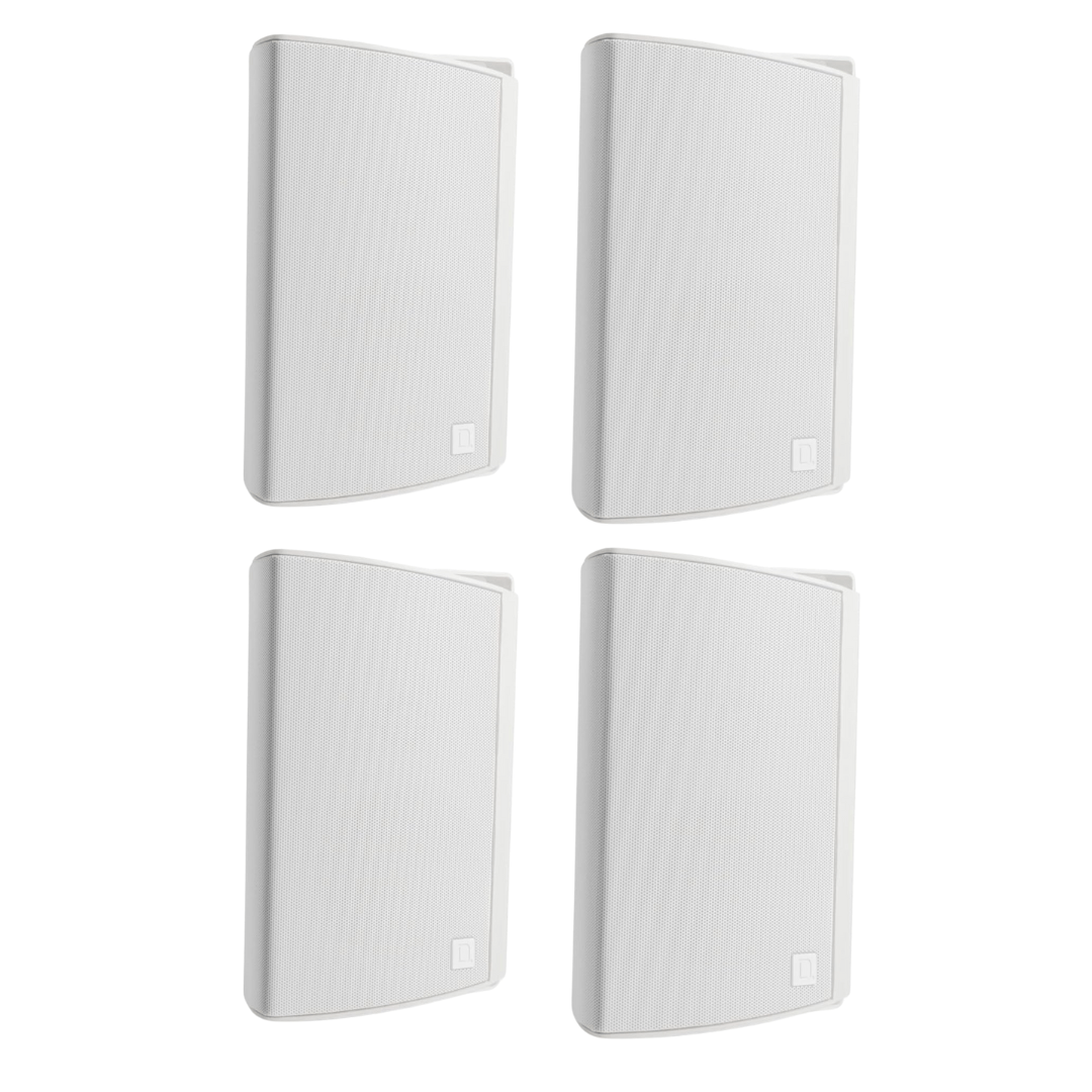 Definitive Technology Dymension AW - 450 Outdoor Speaker Bundle – 2 Pairs, All - Weather IP66 Surface - Mount Wired Speakers with 4.5" Woofer, 1” Tweeter & Passive Bass Radiator (4 Speaker Bundle) - electronicsexpo.com - Outdoor Speakers